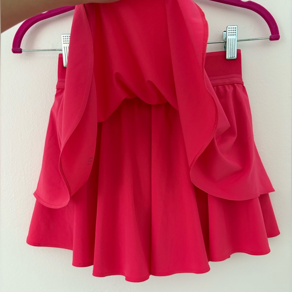 Lululemon Court Rival High Rise Skirt Built In Shorts In Lip Gloss Size 2 - Picture 10 of 11